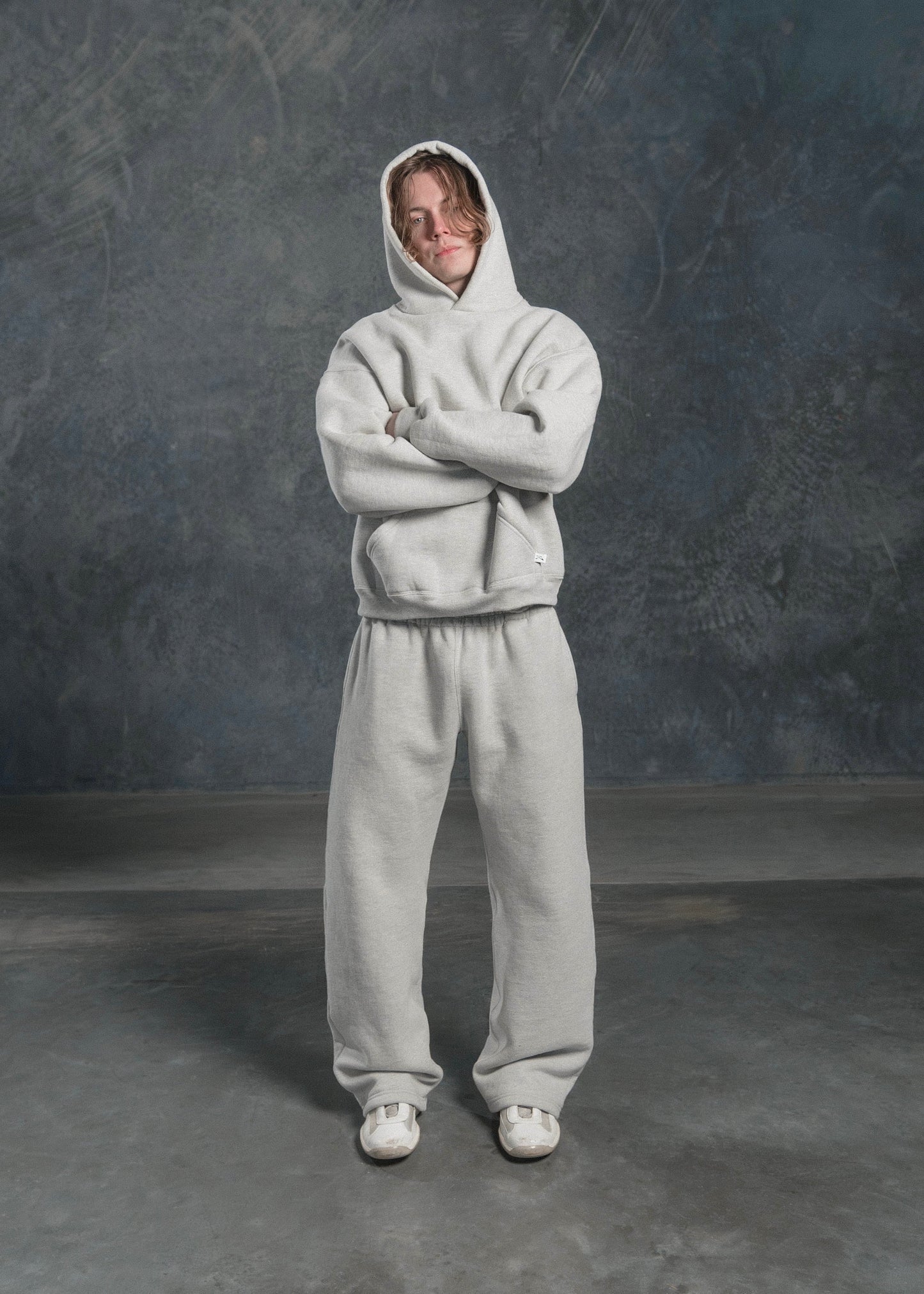 Felpa con cappuccio grigia SWEATS®