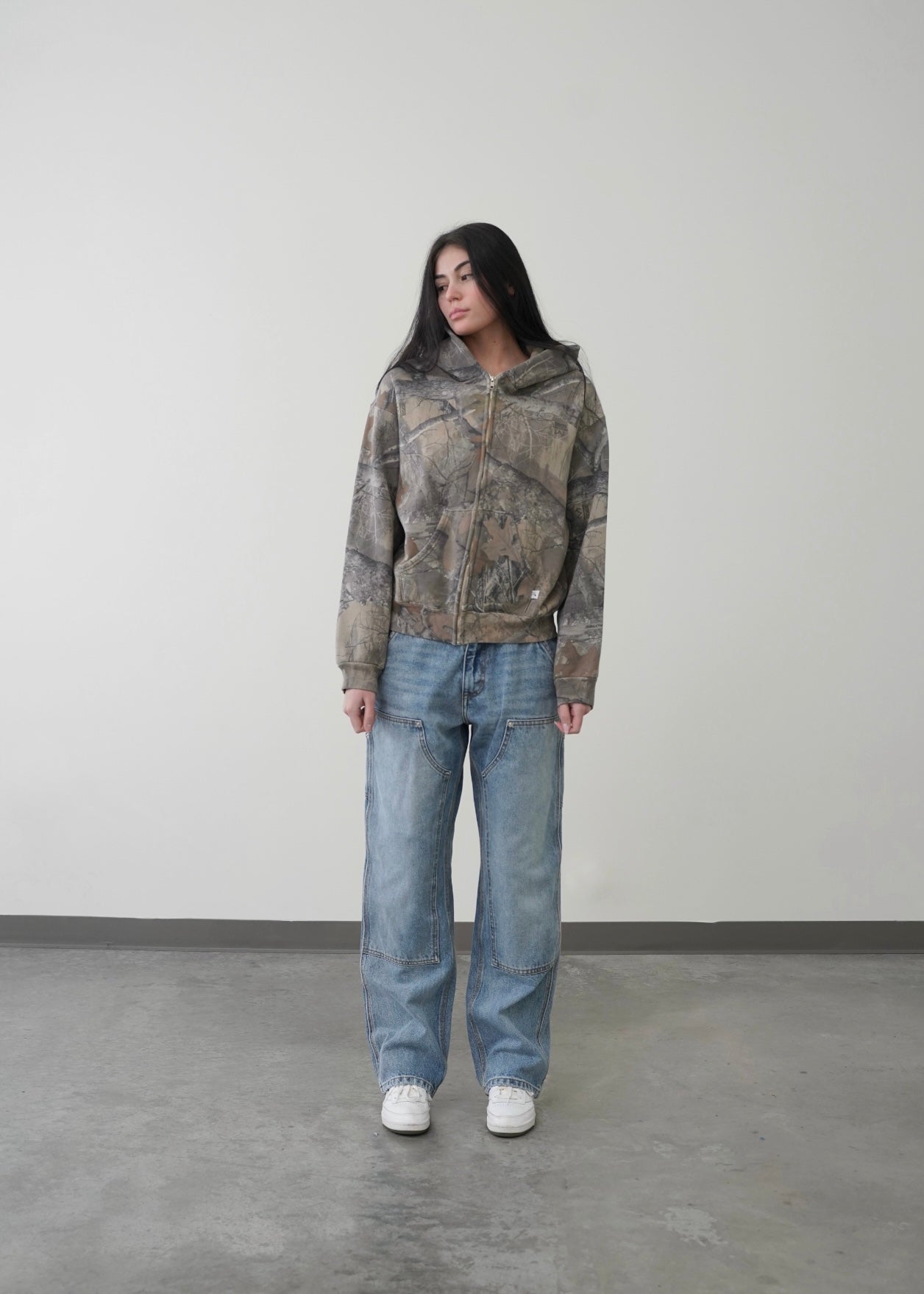 SWEATS® Camo Zip-up Hoodie