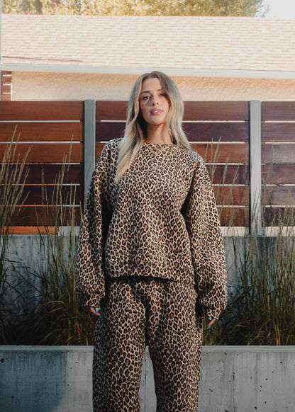 SWEATS® Leopard Crewneck