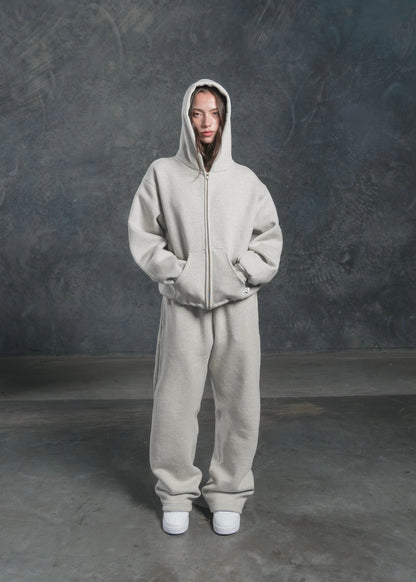 Felpa grigia con cerniera SWEATS®