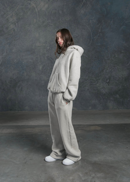 Felpa grigia con cerniera SWEATS®